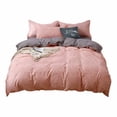 thumbnail image 1 of Four Piece Plain Printed Soft and Breathable Bedding Set for Bed 150X200, 1 of 9