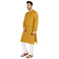 thumbnail image 3 of Atasi Ensemble Kurta Pyjama 2 Pcs pour Homme, Col Henley, Kurta Long Décontracté, 3 of 7