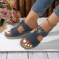 thumbnail image 4 of Womens Orthopedic Wedge Slides Sandals for Plantar Fasciitis Comfortable Arch Support Dressy Slip on, 4 of 6
