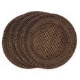 thumbnail image 3 of Saro Lifestyle Assiettes de Charge en Rotin Faites à la Main, Brun, Ensemble de 4, 13 Po, Rondes, Rotin, Assiette de Charge, 3 of 5