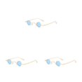 thumbnail image 2 of maskred Resin Lightweight Metal Frame Retro Vintage Style Lightweight Frame Unisex Comfort style 2 3Set, 2 of 6