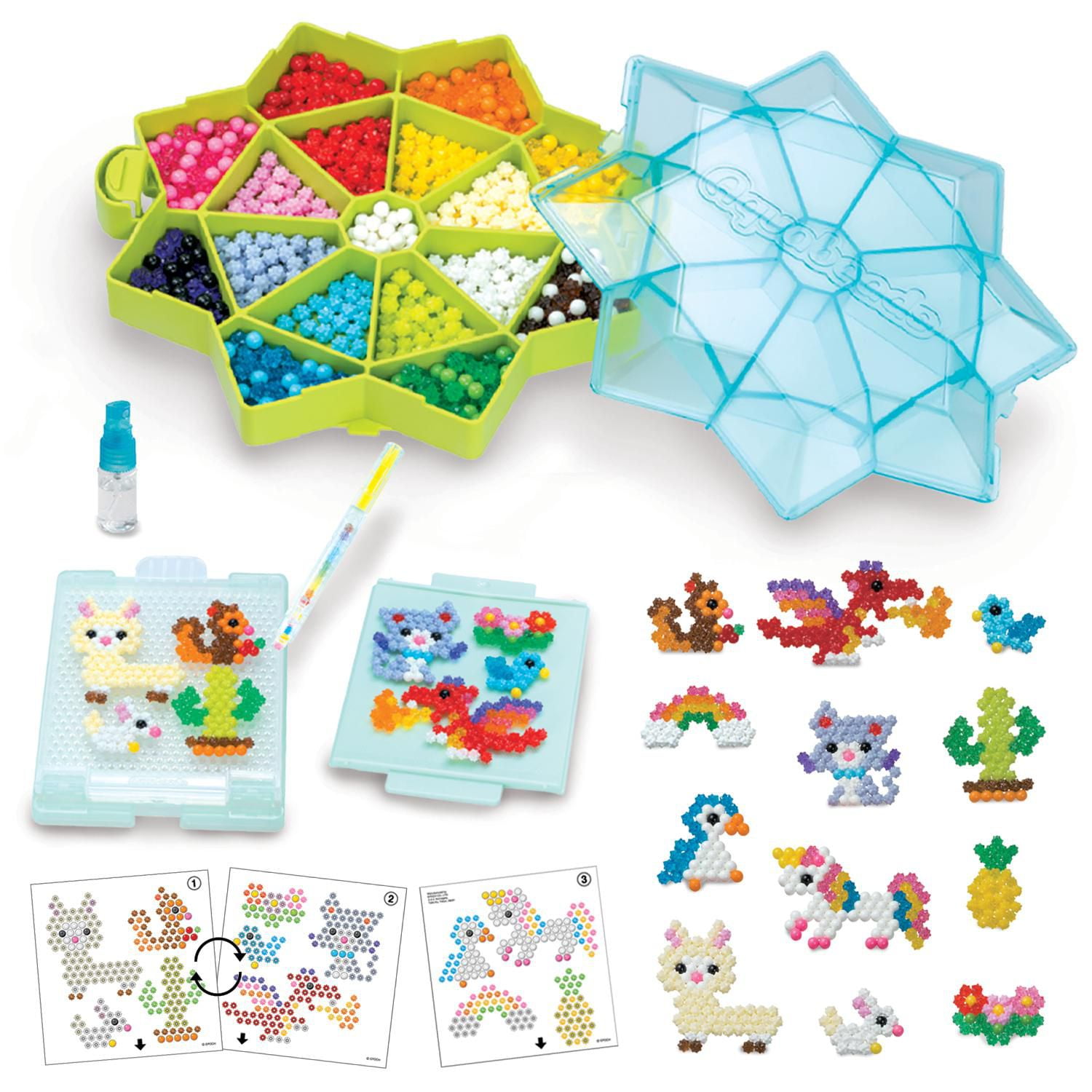 Aquabeads Star Bead Studio, Kit Complet de Perles d'Art et d'Artisanat pour Enfants, Plus de 1 000 Perles