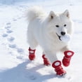 thumbnail image 4 of Bottes de Protection Respirantes Réfléchissantes pour Chien avec Sangles Réglables pour Marche en Extérieur sur Trottoir Chaud et Temps Pluvieux 4 Pcs, 4 of 6