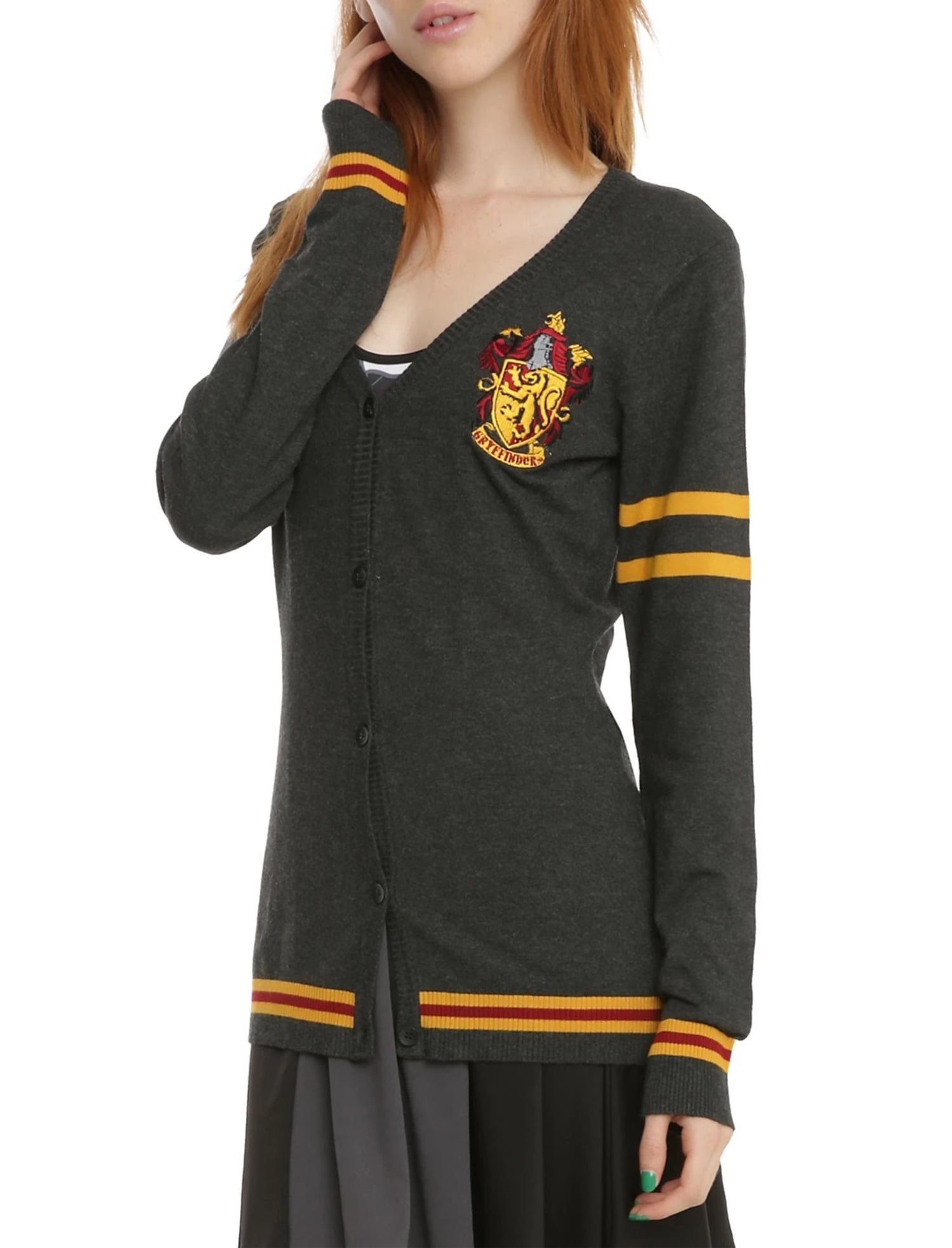 Harry Potter Cardigan Chandail pour Femmes avec Écusson de Gryffondor de Poudlard