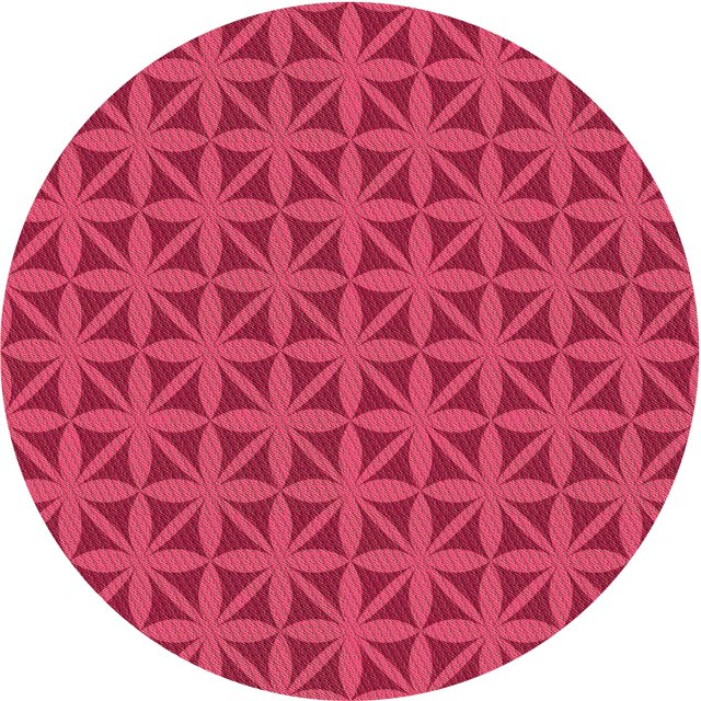 Ahgly Company Tapis d'Intérieur Lavable en Machine Carré Transitionnel Rouge Cramoisi, 3 Pieds Carré