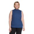 thumbnail image 1 of Iyla Women's Plus Mock Neckline Rib Top, 1 of 6
