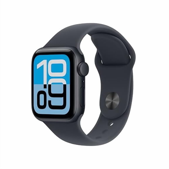 Restored Apple Watch SE 3 40mm GPS | Midnight Aluminum Case with Midnight Sport Band S/M | Fitness Tracking, Heart Rate Monitor (Refurbished)