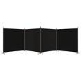 thumbnail image 2 of vidaXL 4-Panel Room Divider Black 698x180 cm Fabric, 2 of 5
