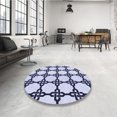thumbnail image 4 of Ahgly Company Machine Washable Indoor Rectangle Transitional Lavender Blue Area Rugs, 4' x 6', 4 of 7
