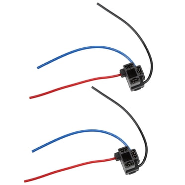 LED Bulb Connector,2pcs Headlight Sockets H4 Relay Harness Headlight Socket Compact and Lightweight