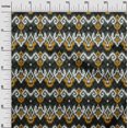 thumbnail image 2 of oneOone Viscose Chiffon Fabric Diamond & Swirl Ikat Decor Fabric Printed BTY 42 Inch Wide, 2 of 4
