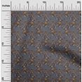 thumbnail image 1 of oneOone Cotton Cambric Fabric Leaves & Floral Block Print Sewing Fabric BTY 56 Inch Wide, 1 of 4