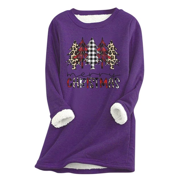 Chandails à Capuchon Mignons pour Femmes, Mode de Noël, Impression, Manches Régulières, Hiver, Ample, Vacances, Manches Décontractées, Col Rond, Chemise, Hauts, Tenues d'Hiver pour Femmes en Liquidation