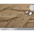 thumbnail image 2 of Soimoi Brown Rayon Fabric Butidar Jamdani Printed Fabric 1 Yard 56 Inch Wide, 2 of 2