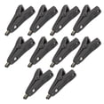 thumbnail image 2 of Insulated  Clips, Positive Negative Test Clamp 10Pcs Portable Gold Plated Brass 25mm Opening  For Multimeter Black, 2 of 8