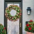 thumbnail image 2 of Renjiang Spring Wreaths for Front Door 15 Inch, Door Wreath for Spring and Summer with Flowers, Spring, Green Yellow Floral Wreath for All Seasons Home Decoration, 2 of 5