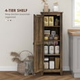 thumbnail image 4 of HOMCOM Garde-Manger de Cuisine 48 Pouces, Armoire de Rangement avec Porte de Grange, Brun, 4 of 9