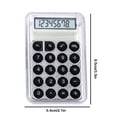 thumbnail image 3 of Matoen12 Mini Portable Calculator for Kids Students, 8-Digit Large Display, Button Battery Operated, Student Specific Standard Calculators, Back to School Supplies, 2.1"x3.3", 1 Pack, Black, 3 of 9