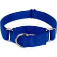 thumbnail image 1 of Country Brook Petz Martingale Dog Collar - Heavy-Duty Training Collar with No Buckle - Service Dog Collar for All Pups - Vibrant, Colorful Collection (Royal Blue, 3/4 Inch, Small), 1 of 8