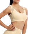 thumbnail image 2 of FhsagQ Bra Red Bras for Women Crotchless Bra for Seniors Front Closure Posture Corrector Bra for Women Full Coverage Front Closure Support Bra for Older Women Beige M, 2 of 8