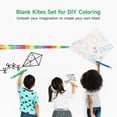 thumbnail image 4 of 10 Packs DIY Blank Kites for Kids, Bulk Kites for DIY Decorating Coloring, Kite Making Craft Kit with 10 Hand Grips with 98ft String, Easy to Fly Kite for Kids Aged 4+ Outdoor Activities, 4 of 8