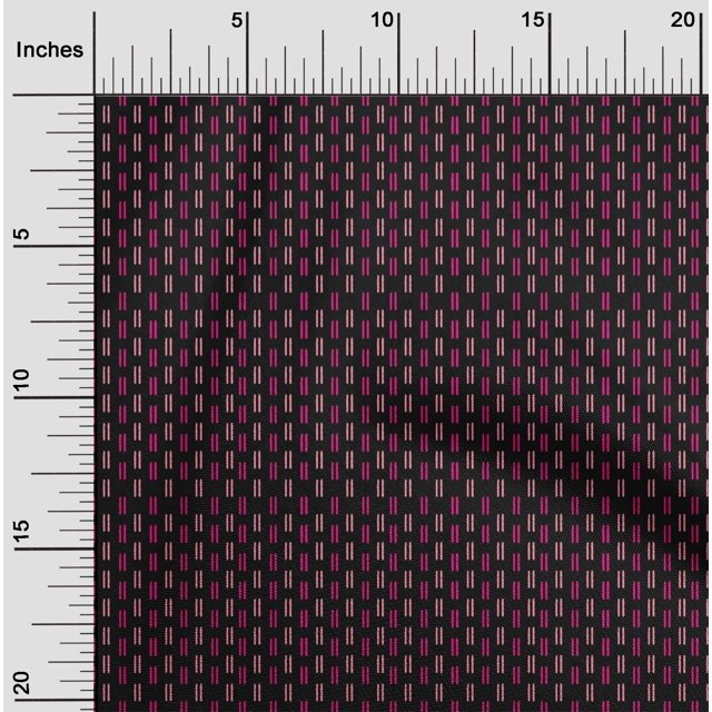 oneOone Cotton Poplin Fabric Line Block Print Sewing Fabric BTY 42 Inch Wide