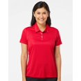 thumbnail image 1 of Polo à Épaules à 3 Rayures pour Femmes, m, Rouge et Noir Collégial, 1 of 1