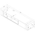 thumbnail image 4 of South Shore Munich Console média murale 68"-Chêne vieilli, 4 of 14