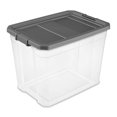 thumbnail image 2 of Sterilite 108 Qt Clear Stacker Storage Container w/ Latching Lid, 16 Pack, 2 of 12