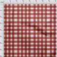 thumbnail image 4 of oneOone Cotton Poplin Maroon Fabric Gingham Check Craft Projects Decor Fabric Printed By The Yard 56 Inch Wide, 4 of 4