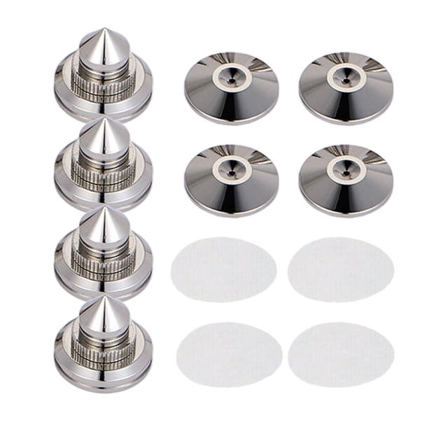 4PCS Speakers Stand Foot Spikes Mount Box Pads Floor Protectors Alloy