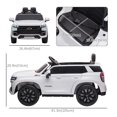thumbnail image 3 of Aosom 12V Licensed Chevrolet TAHOE Ride on Car, Toddler Electric Car White, 3 of 9