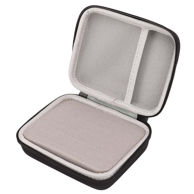 Guitar Pick Holder Case EVA Waterproof Picks Storage Bag for Capo Strings Shoulder StrapsBlack