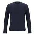 thumbnail image 4 of Styesk Chandail pour Hommes, Manches Longues, Col Rond, Tricoté Uni, 4 of 6