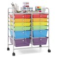 thumbnail image 1 of Patiojoy Chariot de Rangement Roulant à 12 Tiroirs avec Dessus Organisateur Multicolore, 1 of 9