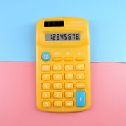 UsRHHA Mini Digital Desktop Calculator 8-Digit LCD Display, Solar Battery Power Pocket Size Basic Calculator, Home Calculation Tool