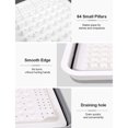 thumbnail image 4 of Zootealy Dish Drying Rack Collapsible Folding Dish Rack for Easy Storage Water Drainer Sectional Cutlery Portable Dinnerware Basket for Kitchen RV Campers, 4 of 8
