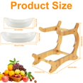 thumbnail image 4 of 2 Tier Ceramic Fruit Bowl with Stand for Kitchen Counter Large Capacity Fruit Ceramic Basket Decorative Fruit Tray Holder, 4 of 8