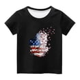 thumbnail image 4 of TopLLC Manches Courtes Col Rond Blouses & Chemises Chemises pour Enfants T-Shirt Graphique Manches Courtes Col Rond Crop Top pour 3-14 Ans Filles et Garçons T-Shirt Tee Blouse Fille, 4 of 4