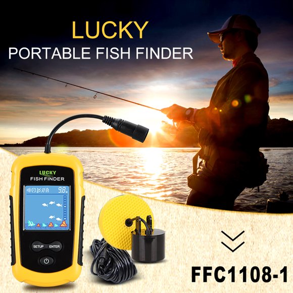 Fishing ,Fish 100m Sonar Portable Wired Fish Color Screen Portable Wired Fish 100m Screen Portable Wired Lcd Color Screen Jinmie