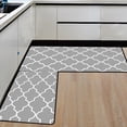 thumbnail image 2 of Fwttom Kitchen Mat, 2Pcs Kitchen Rugs, Cushioned Kitchen Mats for Floor, Non-Slip Standing Desk Mat, Waterproofing Kitchen Rug Set for Kitchen, Floor, Office, 2 of 9