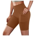 thumbnail image 1 of Timegard Plus Size Shorts for Women Running Ruched Comfy Shorts Casual Workout Shorts Elastic Waist, 1 of 6