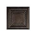 thumbnail image 3 of Fasade 12" x 12" Ceiling Tile Sample- Smoked Pewter, Portrait Design, 3 of 3