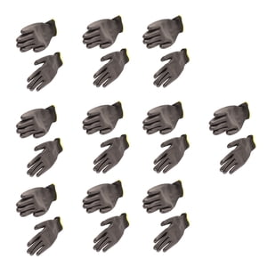 PU Gants enduits,10 Paire de gants de nylon de preuve statique de travail de sécurité PU Gants de travail de sécurité enduits optimisés pour l'excellence
