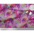 thumbnail image 2 of Soimoi Silk Fabric Peacock Feather Print Fabric by Yard 42 Inch Wide, 2 of 3