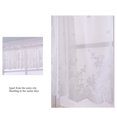 thumbnail image 3 of Lace Cafe Kitchen Ruffle Window Drape Valance Semi Transparent Voile Curtains Window Treatment, 3 of 9