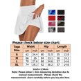 thumbnail image 2 of Innerwin Jupe Mini Évasée Jupe-Short pour Femmes Vacances Taille Haute Jupe Décontractée Rouge G, 2 of 2