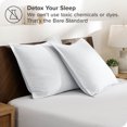 thumbnail image 3 of Bare Home Pillow Sham Set - Premium 1800 Collection - Double Brushed - Euro, White, 3 of 7