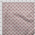 thumbnail image 4 of oneOone Tissu Popeline de Coton Sergé Bordeaux Tissu pour Robe Tissu Imprimé au Mètre 56 Pouces de Large-F4, 4 of 5