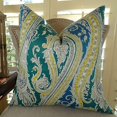 thumbnail image 2 of Plutus Coussin Décoratif Fait à la Main à Motif Cachemire Amusant, (Double Face 26 Pouces x 26 Pouces), 2 of 4